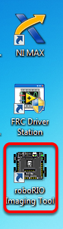 The roboRIO Imaging Tool desktop shortcut.