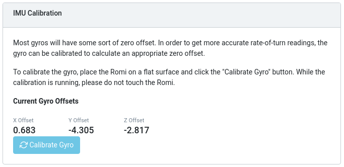 IMU Calibration