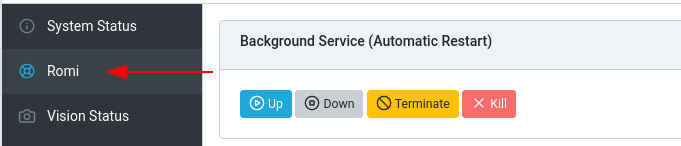 Accessing the Romi Web UI