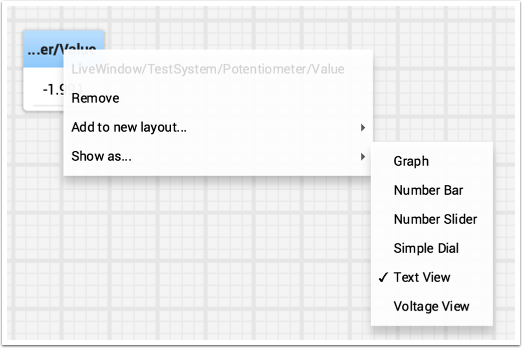 Right click any numeric and you can choose "Show as..." then "Graph"