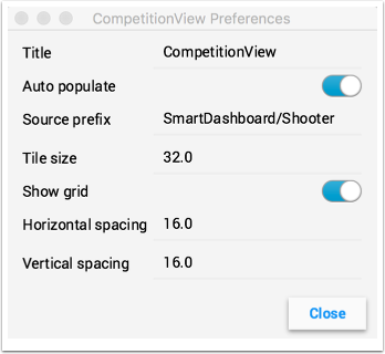 Modifying tab properties in Shuffleboard